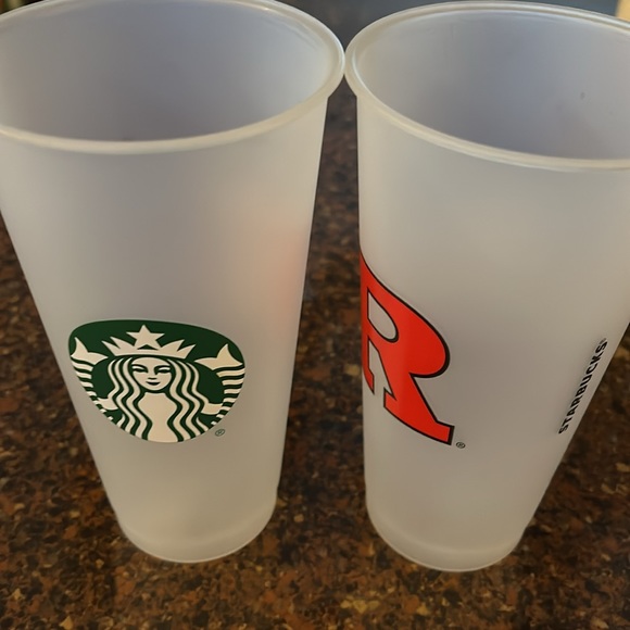 2 tall 26oz Starbucks Rutgers tumblers - Picture 3 of 4